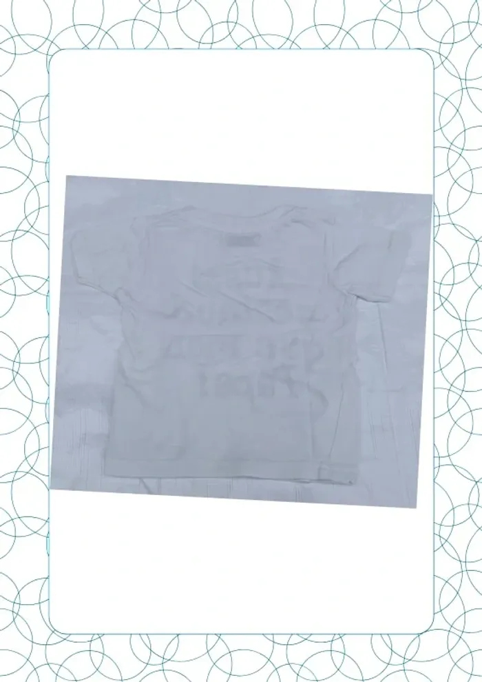 Tee shirt manches courtes 12 mois Barbouillage - photo numéro 3