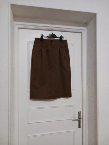 Jupe crayon marron