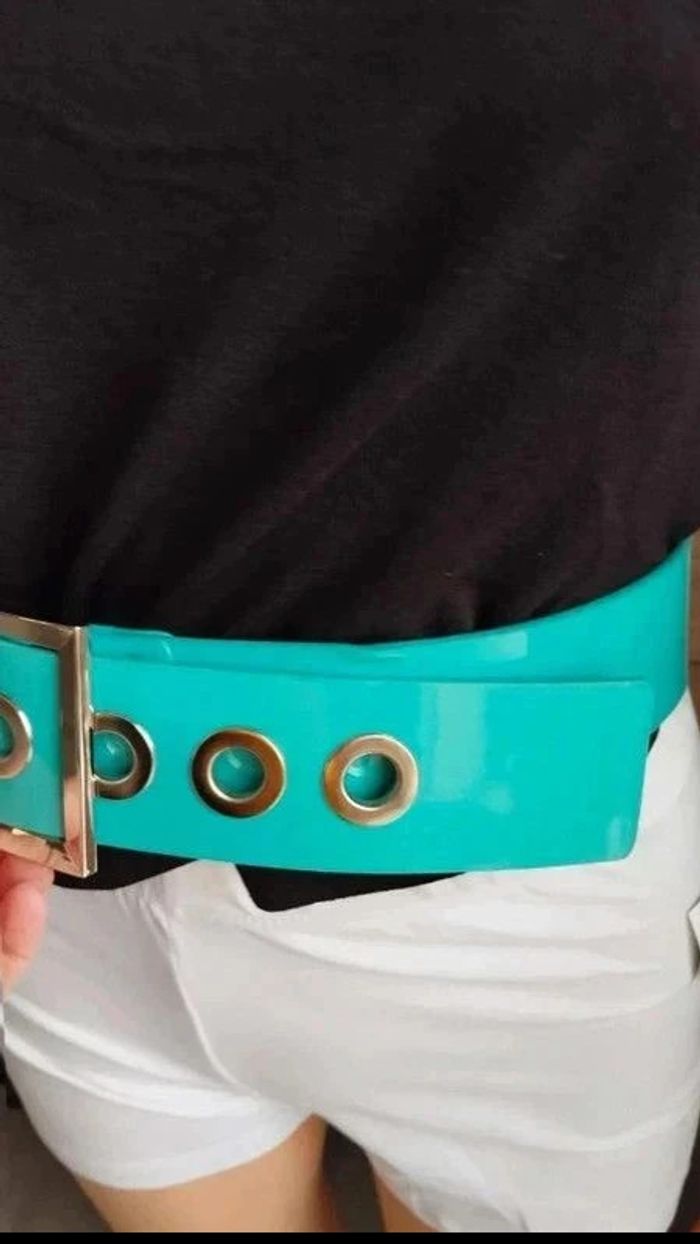 A ne pas rater ceinture bleu brillante 90 cm - photo numéro 6