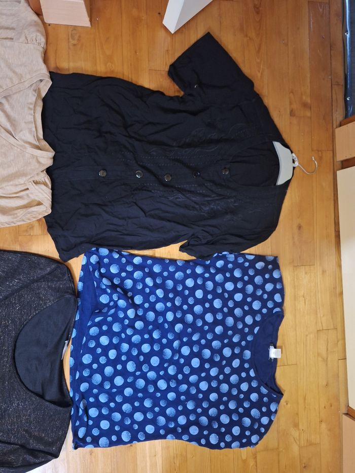 Lot 6 t-shirts femme taille XXL ou 44 - photo numéro 4