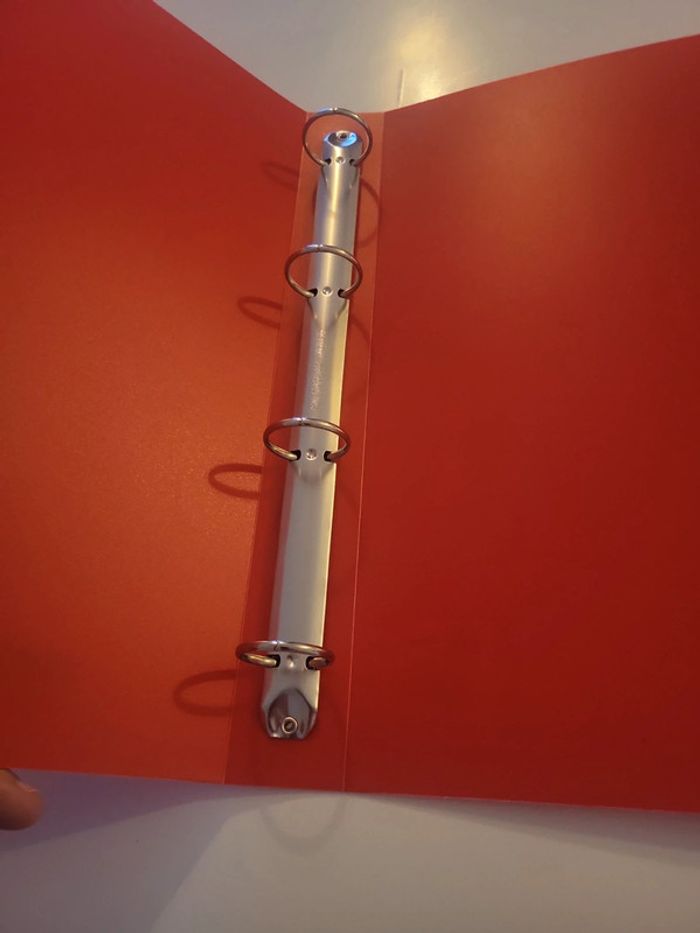 Classeur rouge oxford - photo numéro 5