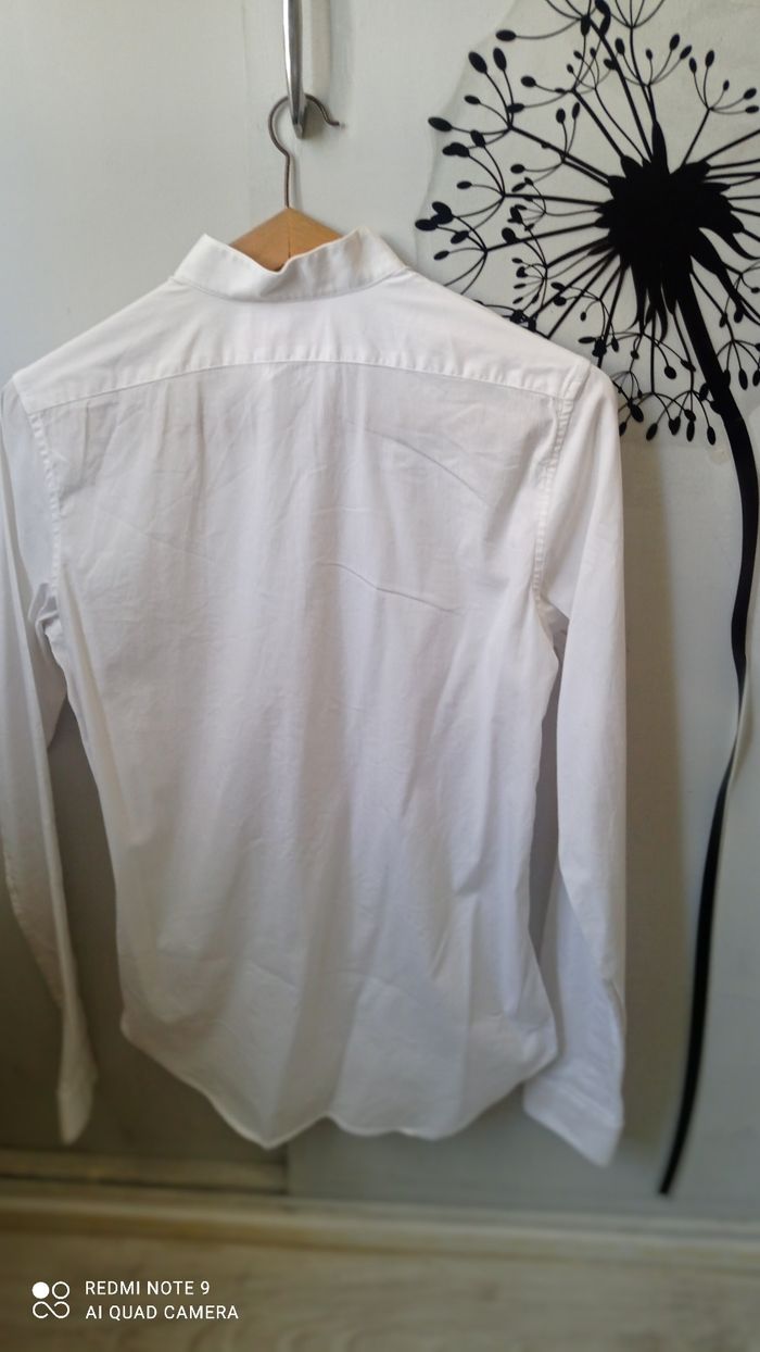 Chemise blanche Zara Superslim  fit taille S Tbe - photo numéro 3