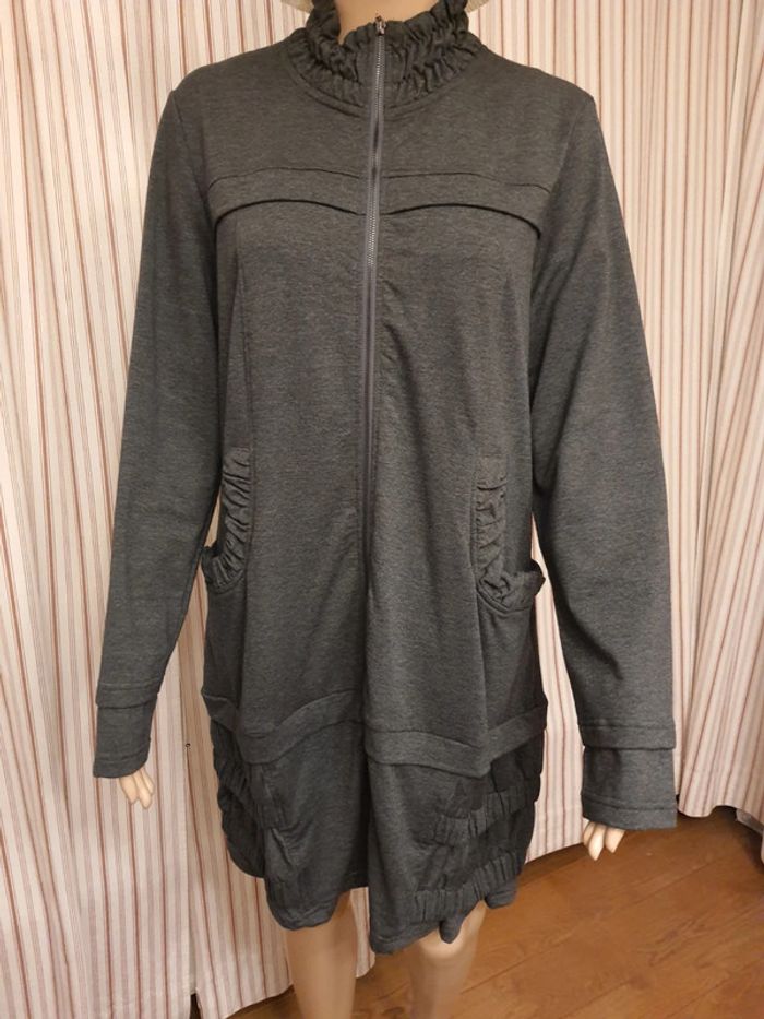 Pardessus gris Areline taille 5 (fr 44 ) neuf - photo numéro 2