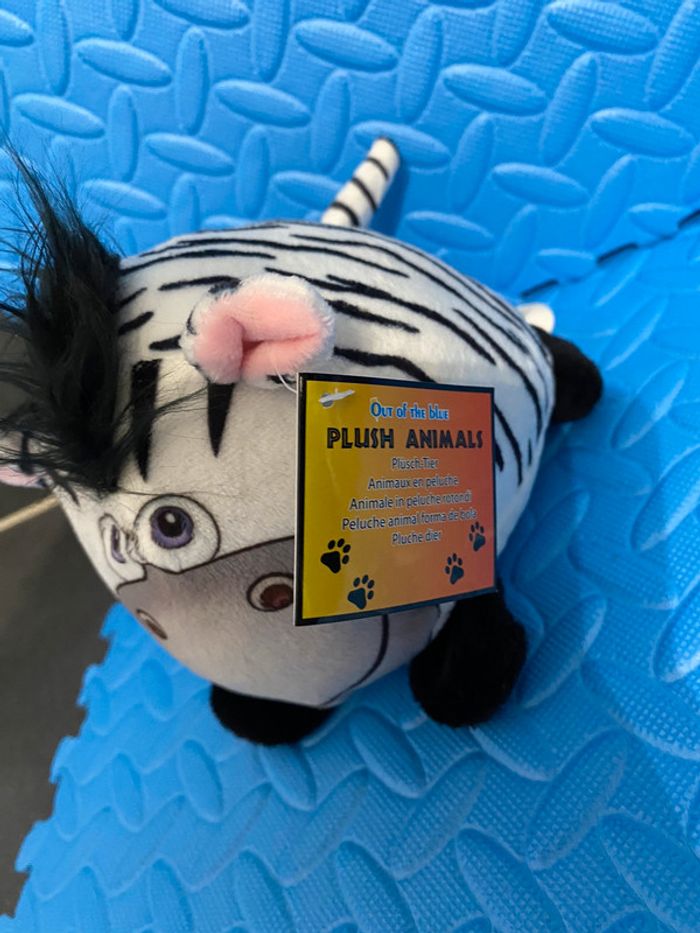Peluche zèbre neuve avec étiquette - photo numéro 2
