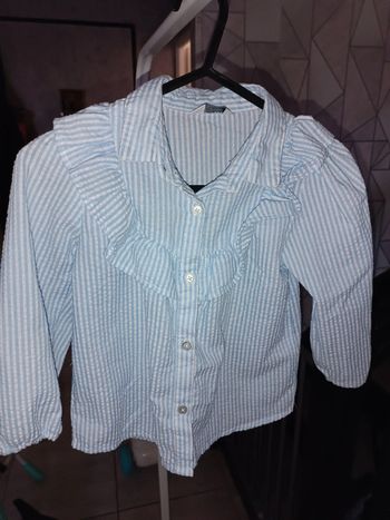 Chemise rayée fille
