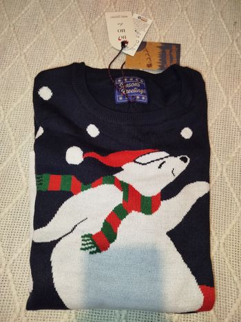 🎅 Pull de Noël magique – Taille S (mixte) 🐻‍❄️