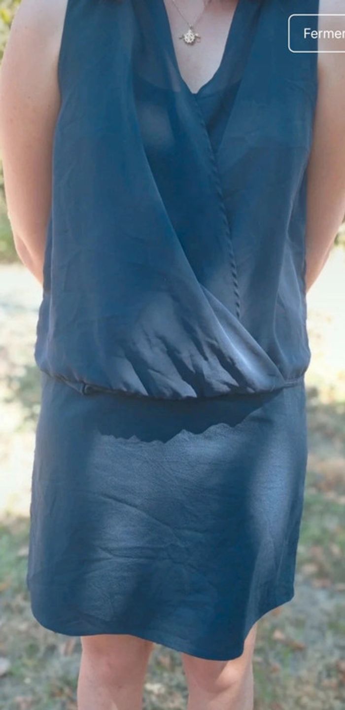 Robe courte Only taille 38 bleu marine - photo numéro 6