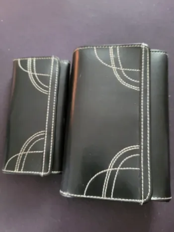 Portefeuille porte monnaie porte clés noir