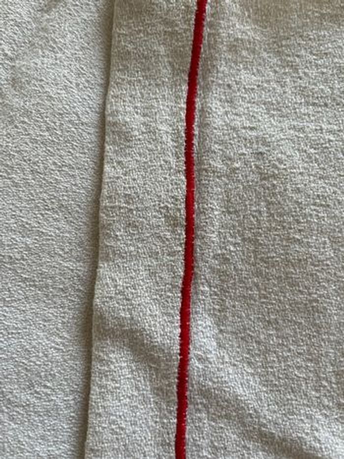 Nappe lin brodé main/12 serviettes/10 carrés - photo numéro 4