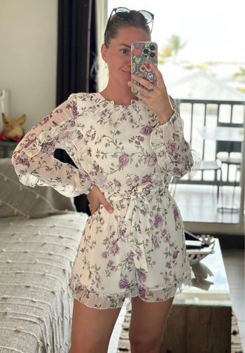 Combishort bohème fleuri H&M neuve – Taille 38