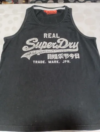 Tee shirt débardeur homme SuperDry taille XL rétro vintage
