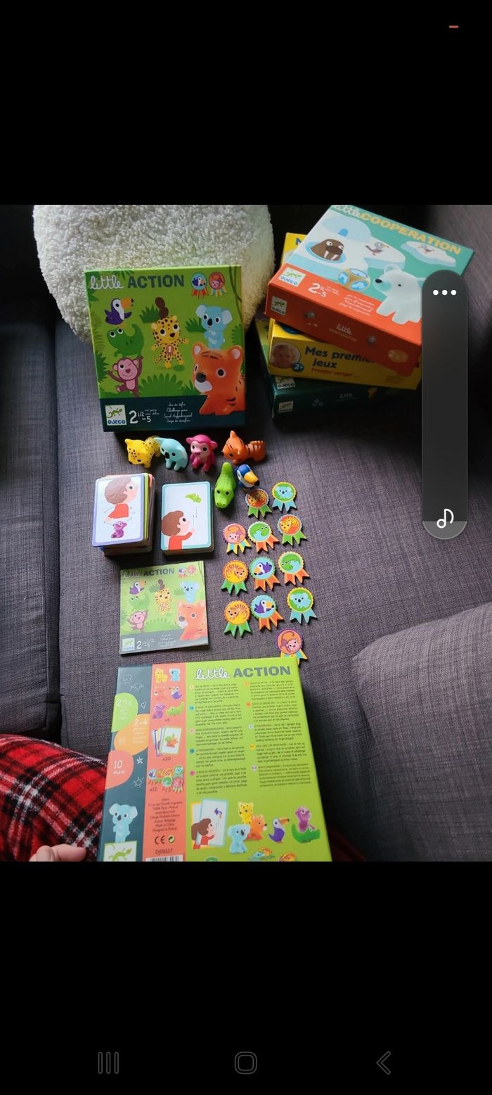 Lot de 3 jeux haba bébé maternelle djeco - photo numéro 2