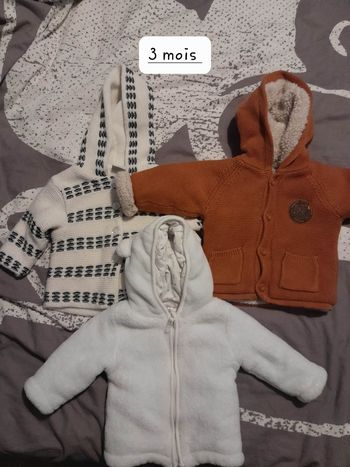 3 manteaux 3 mois