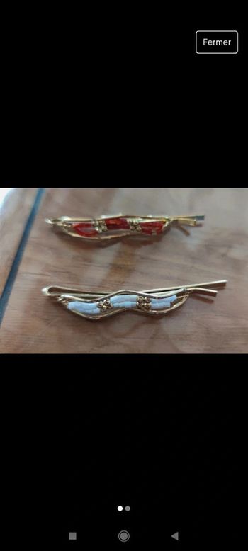 Lot de 2 épingles bijoux à cheveux