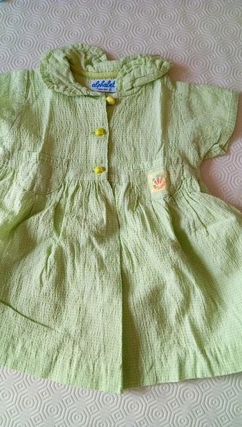 Robe vert pomme 6 mois