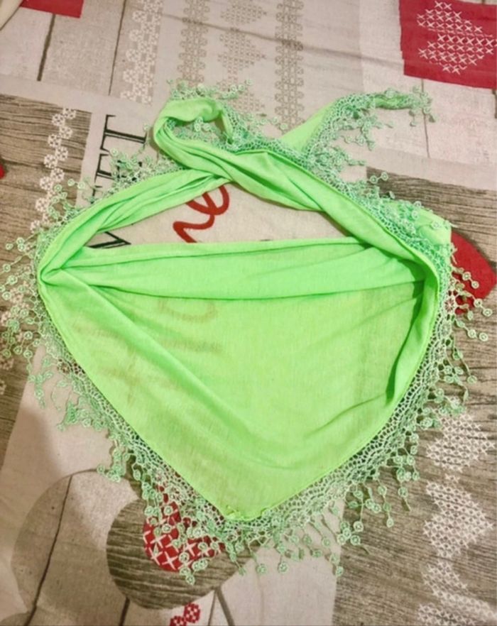 Foulard femme vert fluo🧣