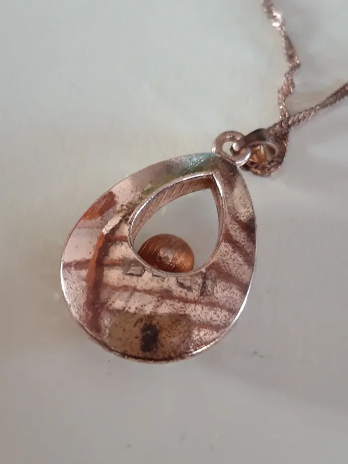 Joli pendentif forme goutte avec strass - photo numéro 6