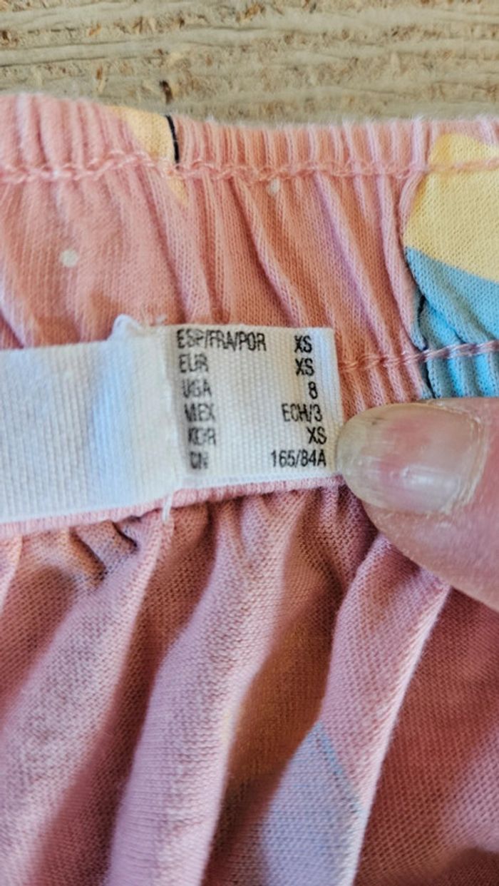 Pyjama 2 pièces rose trés clair Garfield, Women'secret, taille XS,peu mis - photo numéro 6