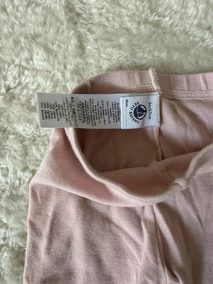 Pantalon / Legging Petit Bateau rose | Taille 6 mois - photo numéro 4