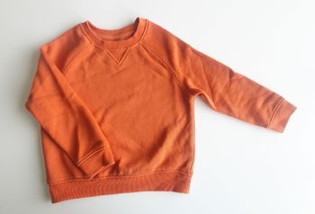 Sweat-shirt marron orangé Primark 3/4 ans