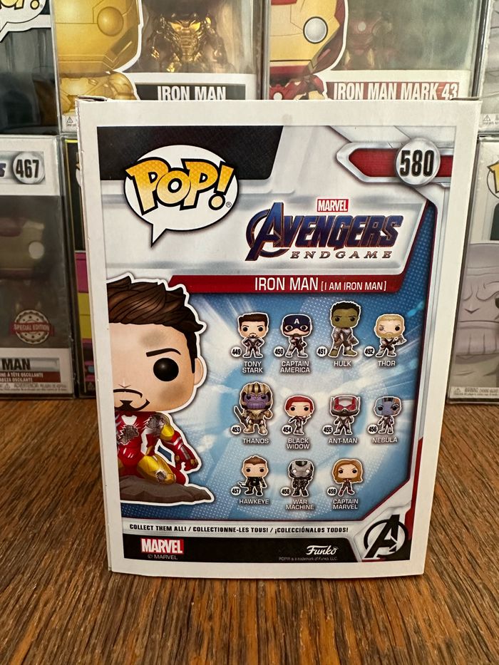 Funko Pop Marvel I Am Iron Man Glow in the Dark 580 Spécial Édition - photo numéro 3