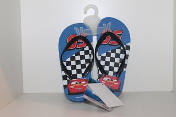 tongs cars disney bleu damier 28/29