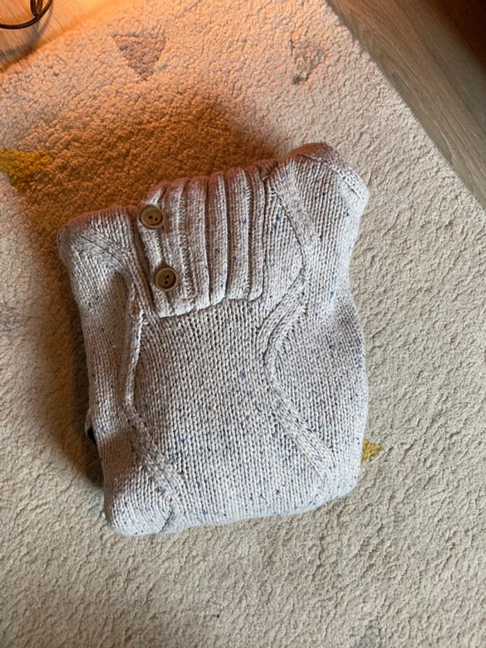 Pull épais beige