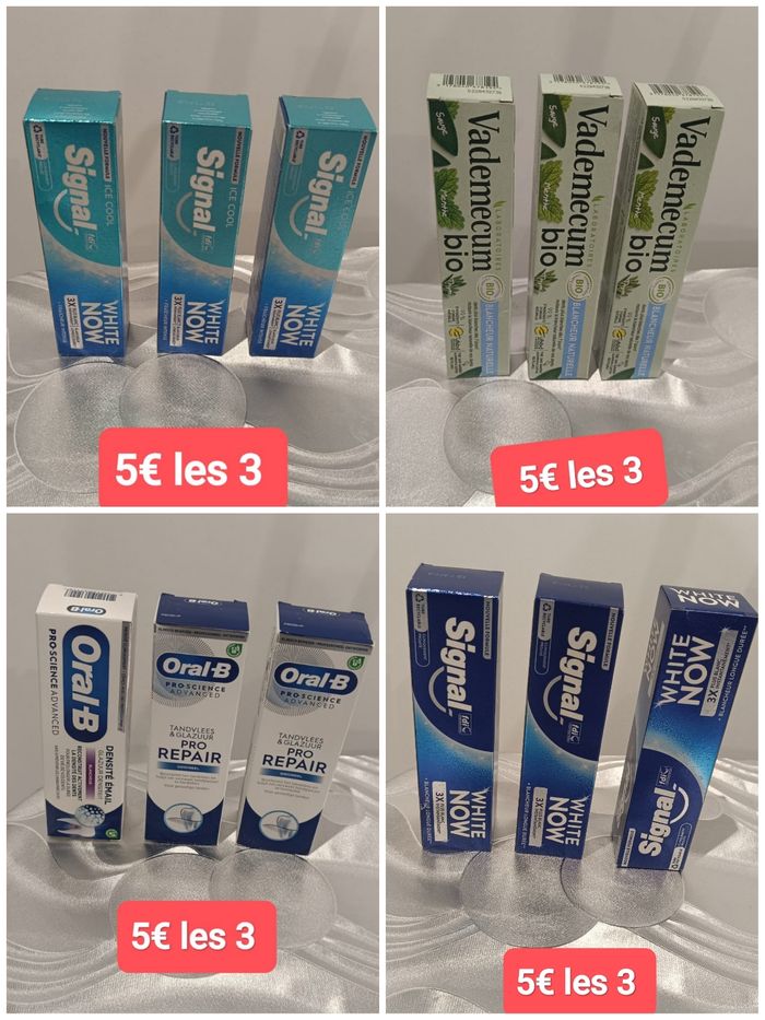 12 dentifrices neuf
