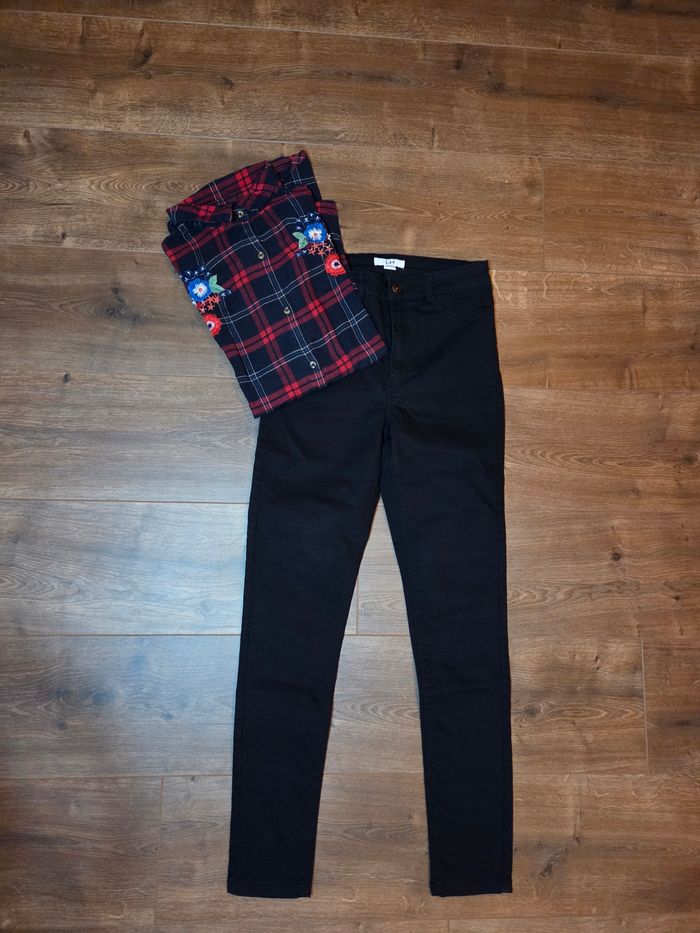 Pantalon noir et chemise zara 12 ans - photo numéro 4