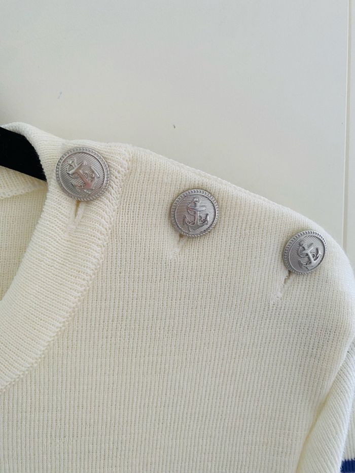 Pull marinière en laine - photo numéro 9