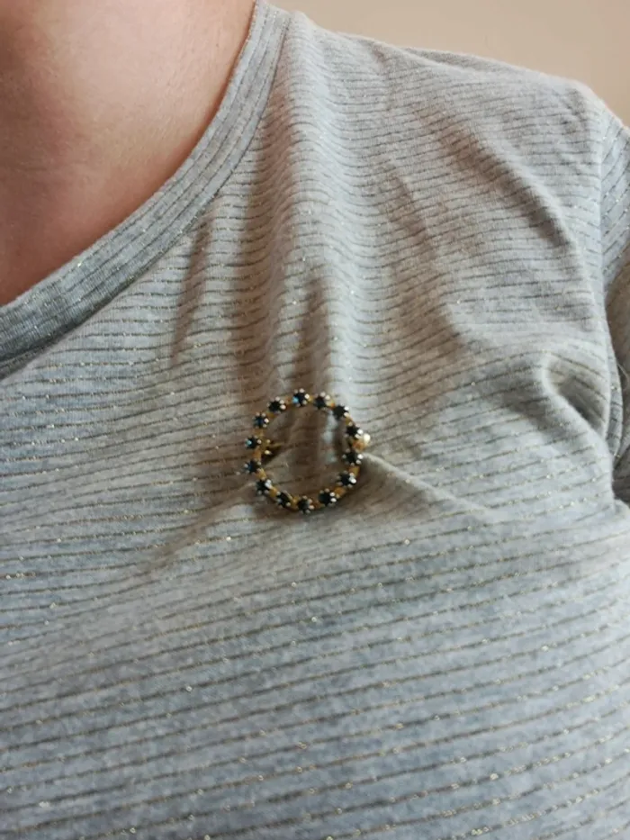 Broche ronde vintage - photo numéro 8