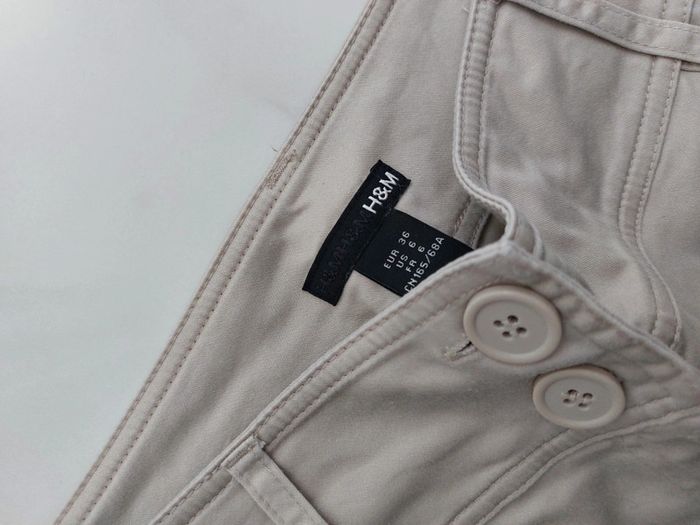 Pantalon jambes larges pattes d'éléphant beige taille 36 - photo numéro 4