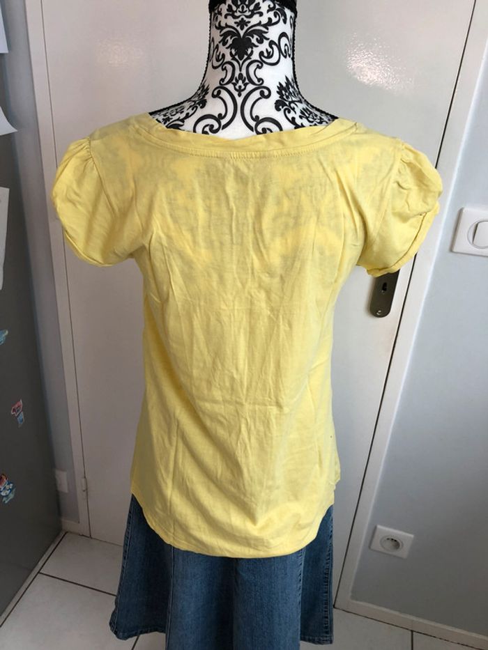 Teeshirt EDC by Esprit jaune taille M - photo numéro 5