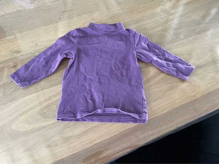 Sous pull violet fille 12 mois - photo numéro 2