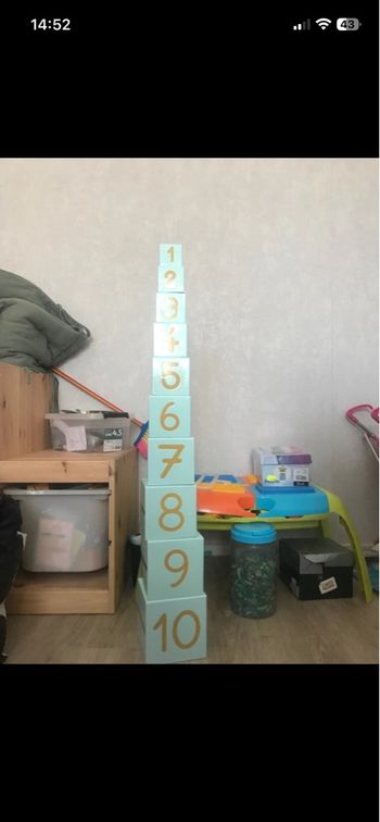 Jeu cube à empiler 