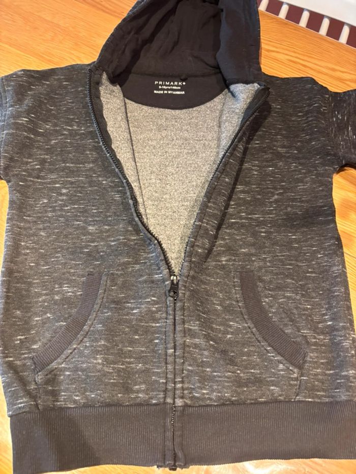 Gilet à capuche anthracite - Primark - 140 cm - photo numéro 7
