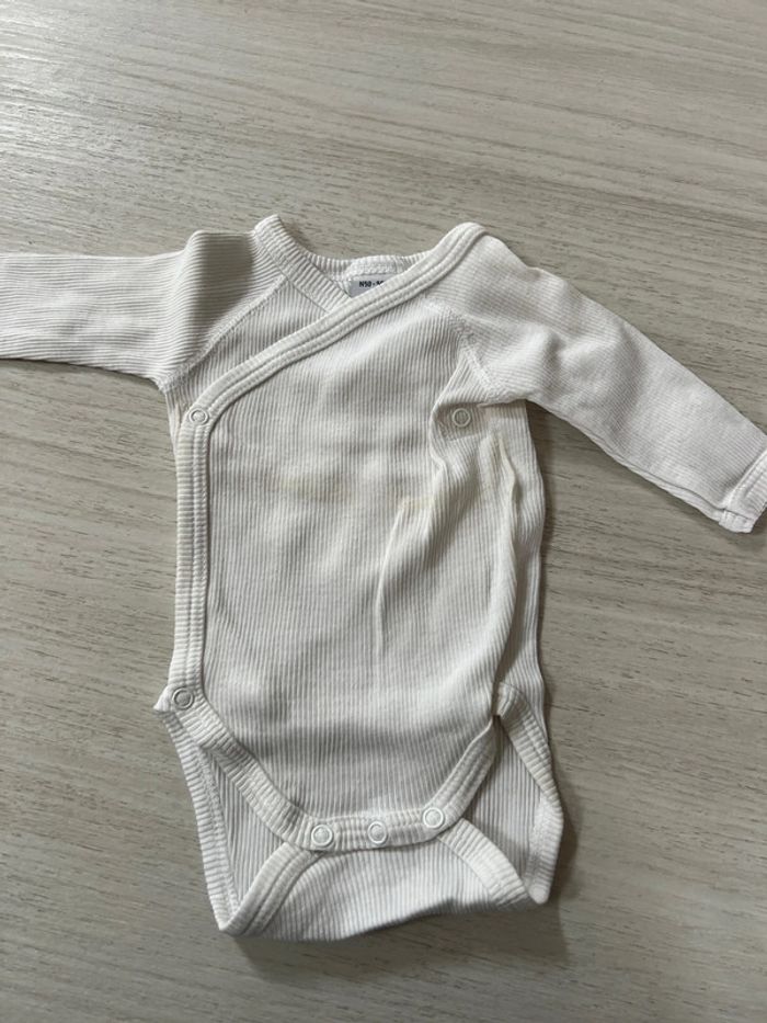 Salopette Petit Bateau + bodie blanc naissance - photo numéro 4