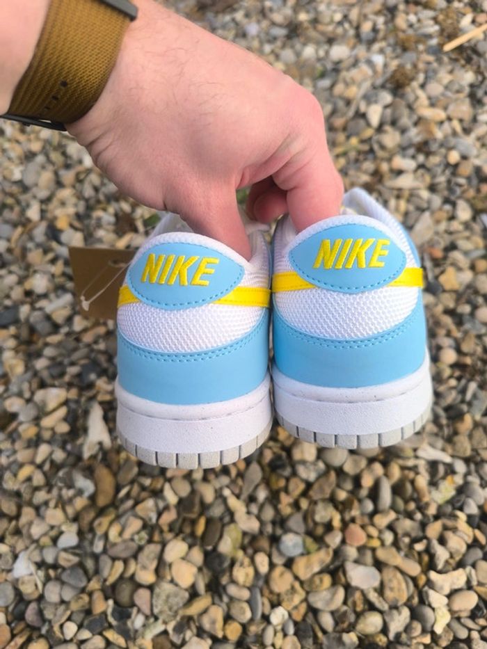 Baskets Nike dunk low next nature hommer Simpson bleu et blanche pointure 39 neuves avec boîte - photo numéro 7