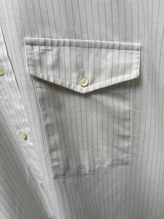 LL Bean Striped shirt short sleeves vintage made in USA 🇺🇸 - photo numéro 3