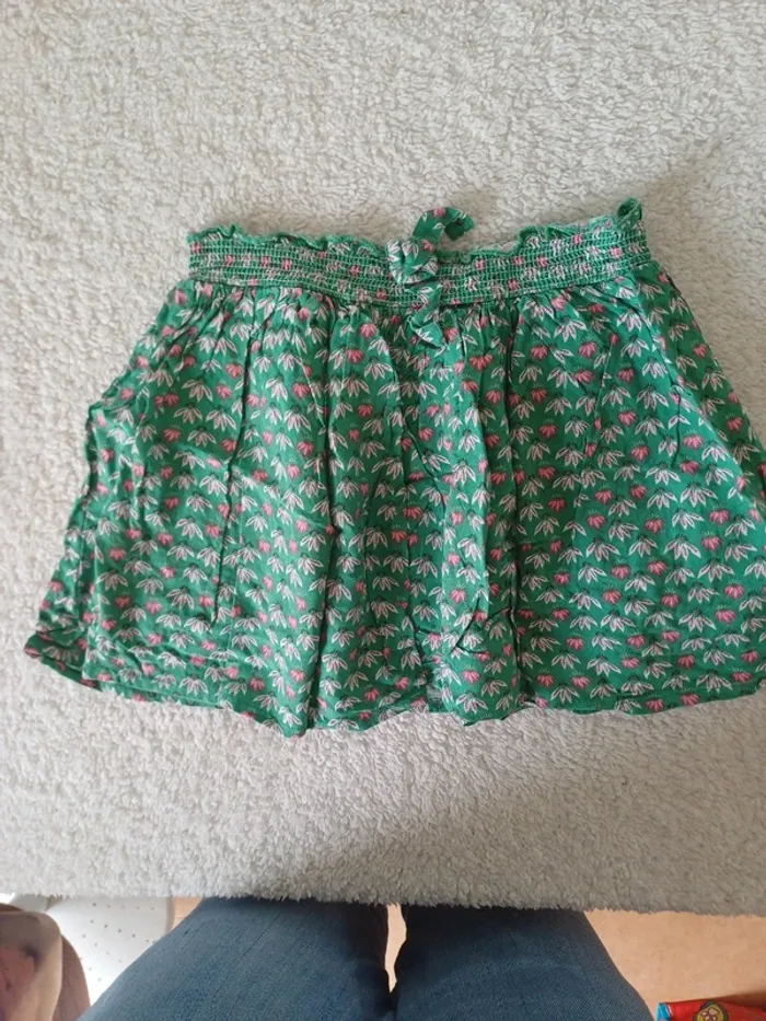 Jupe doublée taille élastique
