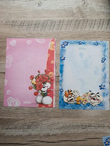2x feuilles diddl A5 erreur mal découpées