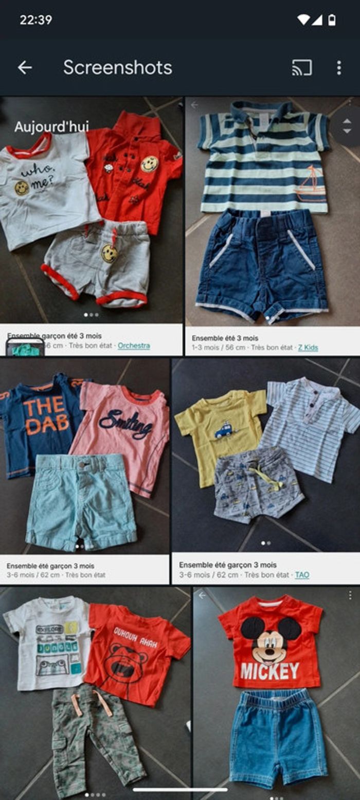 Gros lot de vêtements garçon 3 mois - photo numéro 2