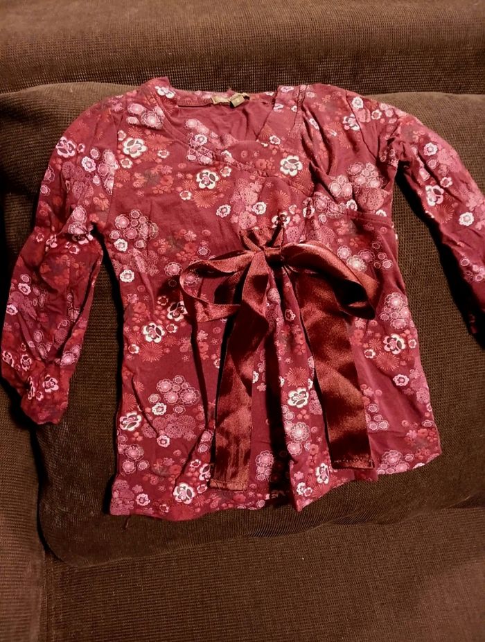 Tunique fille, 2 ans. Style kimono.