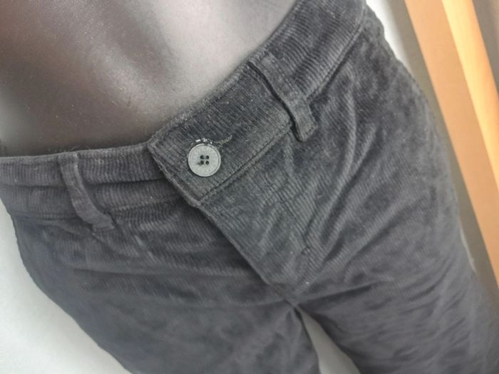 Happy pantalon velour noir pat d eph T. 36 en tbe - photo numéro 4
