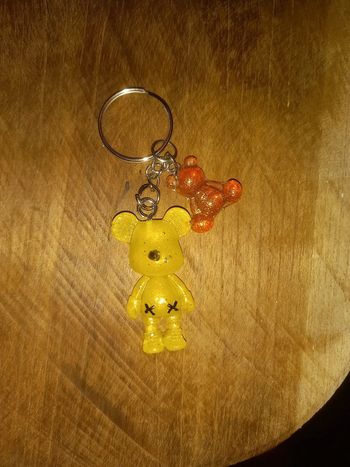 Porte clé ourson résine epoxy
