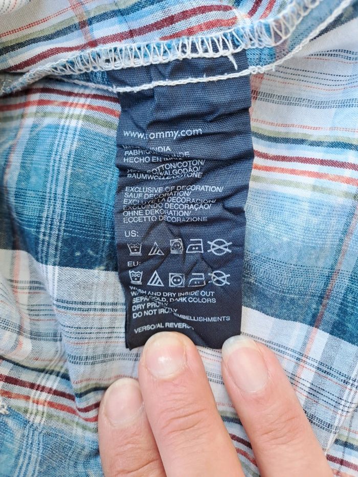 Chemise carreaux femme Tommy Hilfiger t. L - photo numéro 8