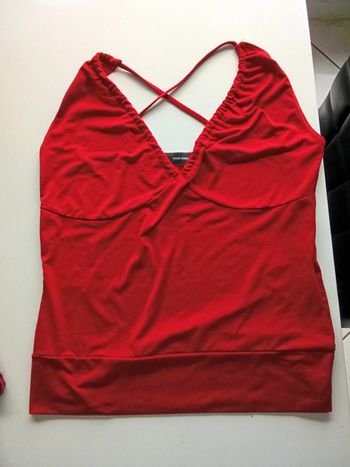 Top femme rouge L