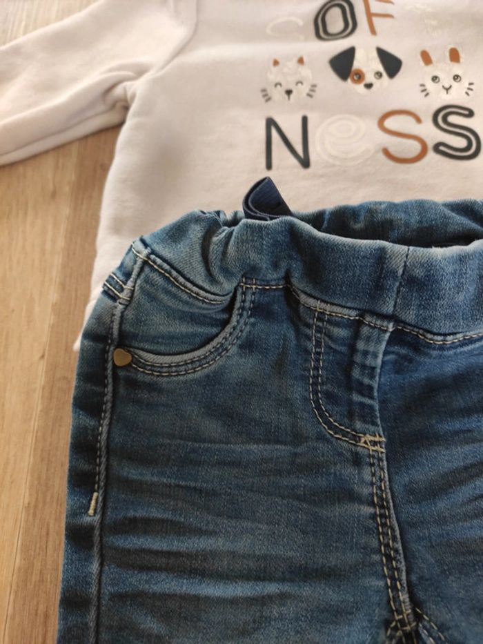 Ensemble pantalon et sweat 6 mois fille - photo numéro 5