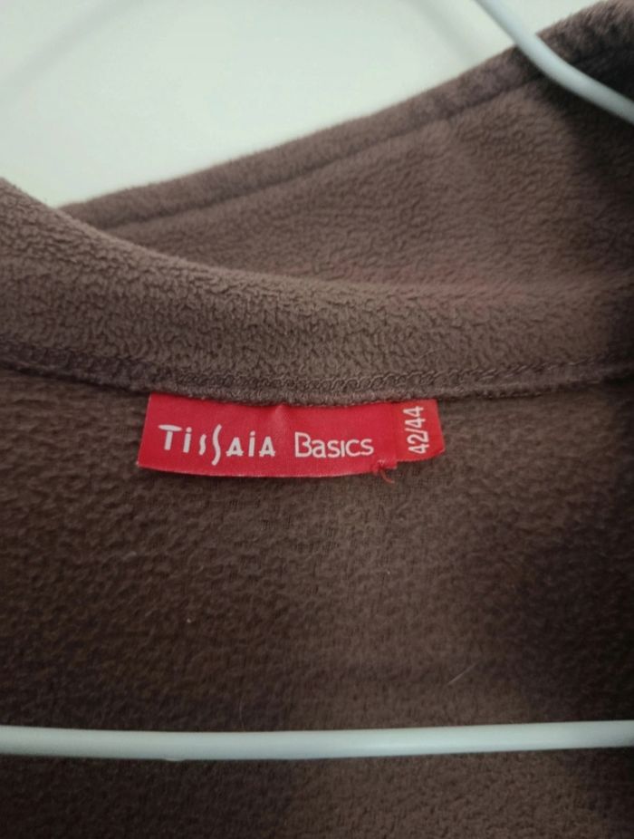 Gilet polaire marron brun poches - photo numéro 5