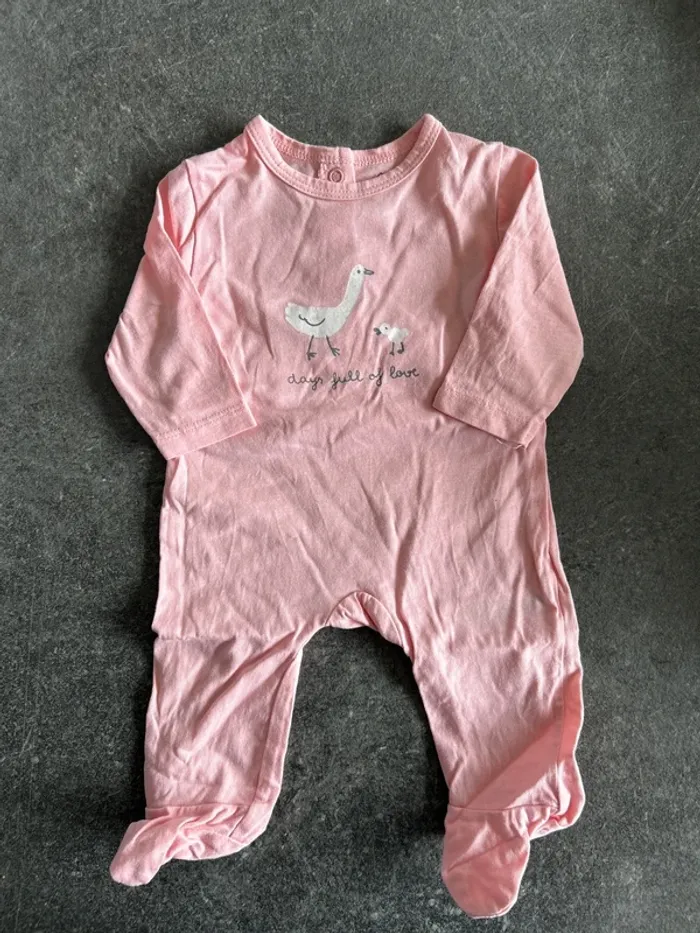Lot de 2 pyjamas fins 1 mois - photo numéro 2